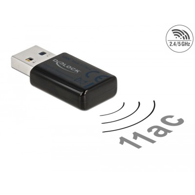 Delock USB 3.0 Dual Band WLAN ac/a/b/g/n Micro Stick 867 + 300 Mbps