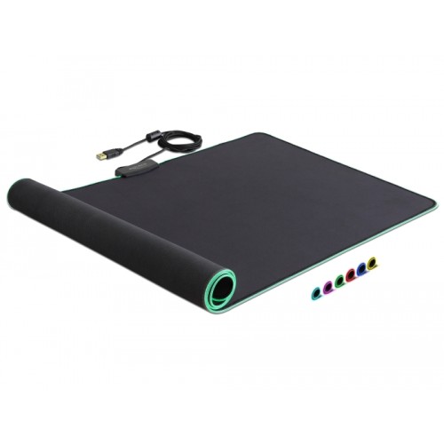 Delock USB Mouse Pad 920 x 303 x 3 mm with RGB Illumination