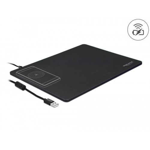Delock USB Mouse Pad with Wireless Charging function