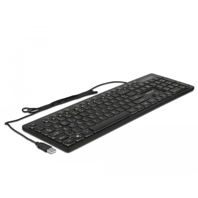 Delock USB Keyboard wired 1.5 m black with RGB Illumination 2