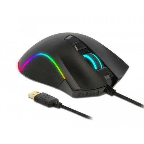 Delock Optical 7-button USB Gaming Mouse - right hander
