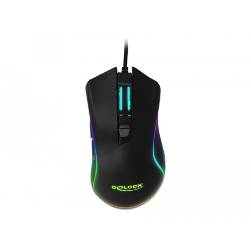 Delock Optical 7-button USB Gaming Mouse - right hander