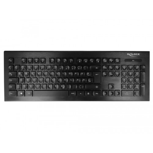 Delock USB Keyboard 2.4 GHz wireless black (Water-Drop )