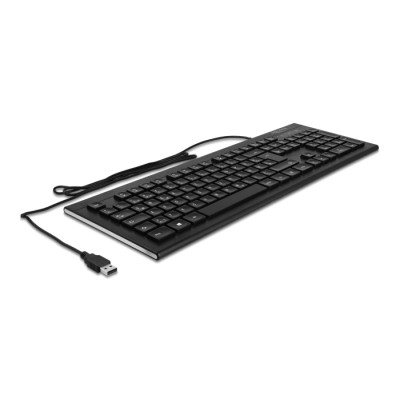 Delock USB Keyboard wired 1.5 m black (Water-Drop)
