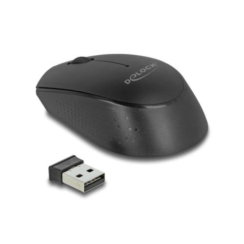 Delock USB Keyboard and Mouse Set 2.4 GHz wireless black (Wrist Rest)