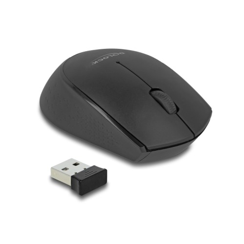 Delock USB Keyboard and Mouse Set 2.4 GHz wireless black (Wrist Rest)