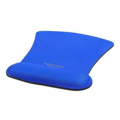 Delock Ergonomic Mouse pad with Wrist Rest blue 255 x 207 mm