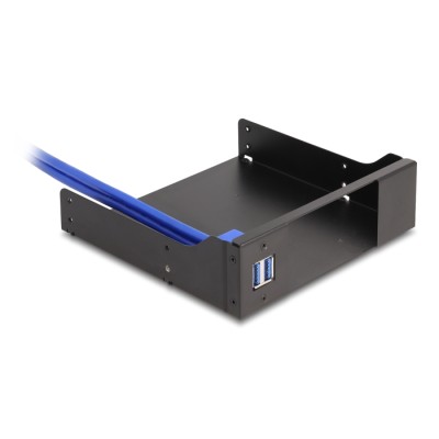 Delock 5.25″ Metal Installation Frame for Slim Bay Mobile Rack with USB 5 Gbps Hub 2