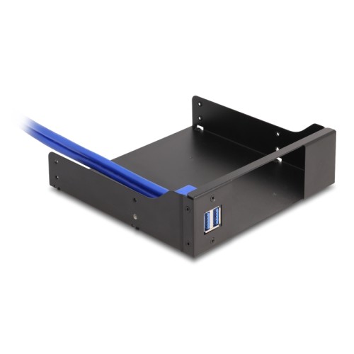 Delock 5.25″ Metal Installation Frame for Slim Bay Mobile Rack with USB 5 Gbps Hub