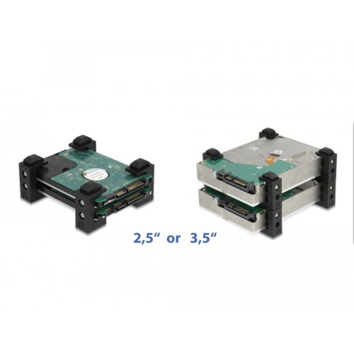 Delock Hard Drive Holder for 2.5″ and 3.5″ HDD / SSD