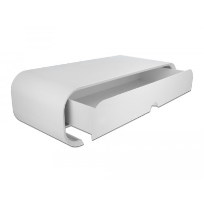 Delock Monitor Stand with Drawer white