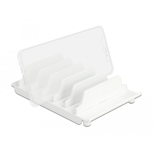 Delock Device stand for 6 tablets or smartphones white