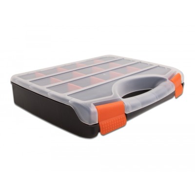 Delock Sorting box with 17 compartments 320 x 255 x 60 mm orange / black 2