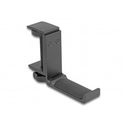 Delock Headphone Holder adjustable for desk mounting aluminium black