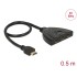 Delock HDMI UHD Switch 3 x HDMI in > 1 x HDMI out 4K with integrated cable 50 cm
