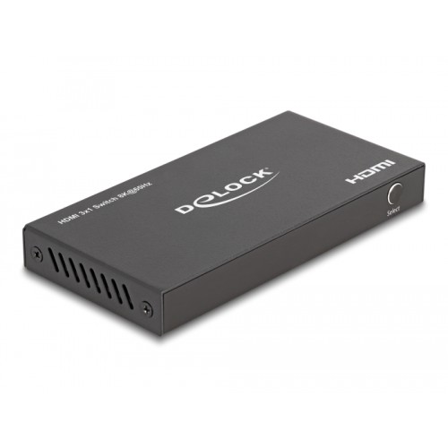Delock HDMI Switch 3 x HDMI in to 1 x HDMI out 8K 60 Hz