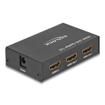 Delock HDMI UHD Splitter 1 x HDMI in > 2 x HDMI out 4K 2