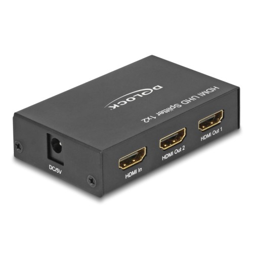 Delock HDMI UHD Splitter 1 x HDMI in  2 x HDMI out 4K