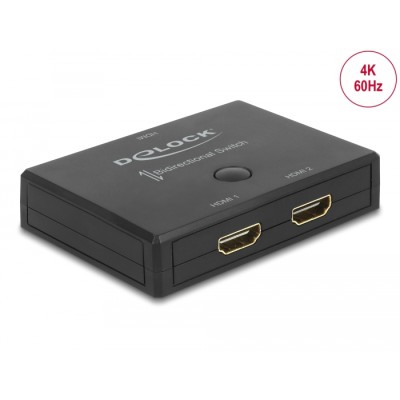 Delock HDMI 2 - 1 Switch bidirectional 4K 60 Hz