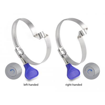 Delock Butterfly Hose Clamp stainless 400 steel with bridge left-handed 50 - 65 mm 5 pieces 2