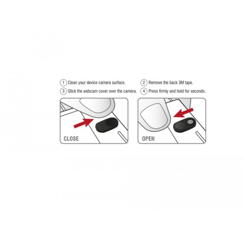 Delock Webcam Cover for Laptop, Tablet and Smartphone 3 pack