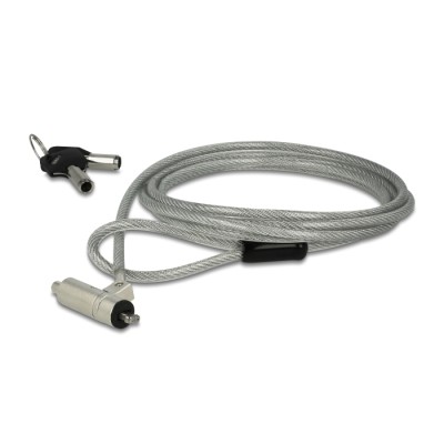 Navilock Laptop Security Cable with Key Lock for Noble Wedge & HP Elite X2