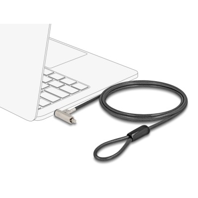 Navilock Laptop Security Cable with Key Lock for HP Nano slot 1.80 m black 2