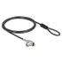 Navilock Laptop Security Cable with Key Lock for HP Nano slot - Carbon steel cable
