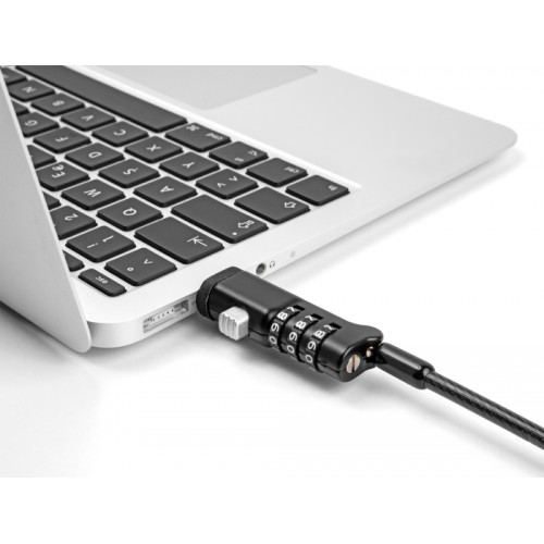 Navilock Laptop Security Cable for USB Type-A port with Combination Lock