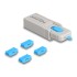 Delock HDMI Port Blocker Set for HDMI female ports 4 pieces + lock tool