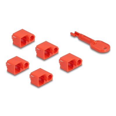 Delock RJ45 Port Blocker Set for RJ45 plug 10 pieces