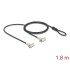 Navilock Dual Laptop Security Cable with Key Lock for Kensington slot 3 x 7 mm and Nano slot 2.5 x 6 mm