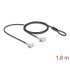 Navilock Dual Laptop Security Cable with Key Lock for Kensington slot 3 x 7 mm and Noble Wedge slot 3.2 x 4.5 mm
