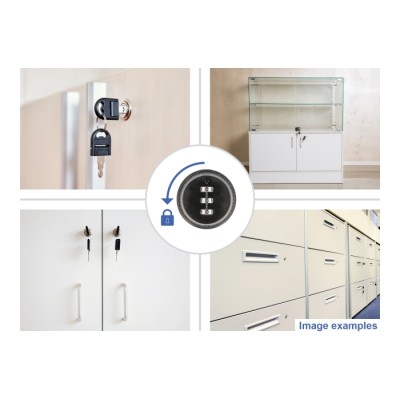 Navilock Cylinder Lever Lock for equipment cabinets with combination code - 16 x 19 mm / 0-(-90) 2