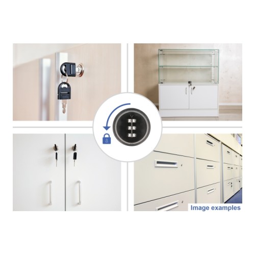 Navilock Cylinder Lever Lock for equipment cabinets with combination code - 16 x 19 mm / 0-(-90)