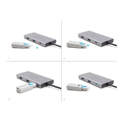 Delock 10 Port Blocker for USB Type-C™ female port 2