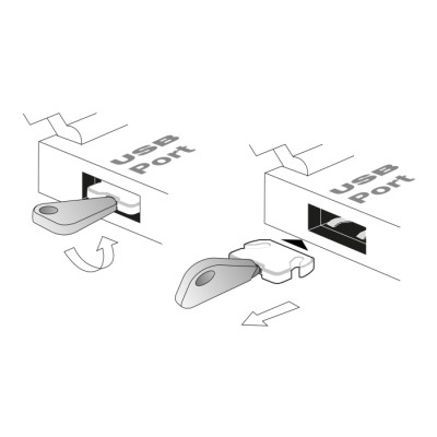 100 Port Blocker for USB Type-A female port for Delock item 20648 2
