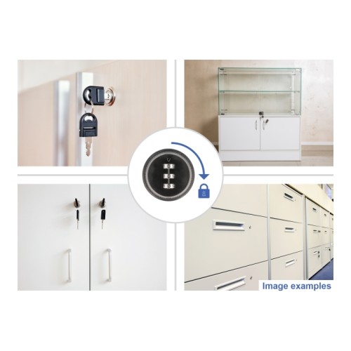 Navilock Cylinder Lever Lock for equipment cabinets with combination code - 16 x 19 mm / 0-90