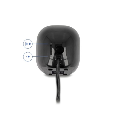 Delock Mini Stereo PC Speaker with 3.5 mm stereo jack male and USB powered