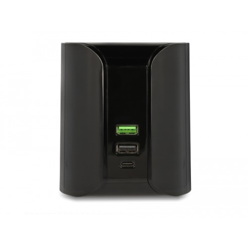 Delock USB and Wireless Charger 1 x USB Type-C™ PD + 2 x USB Type-A with 58 W