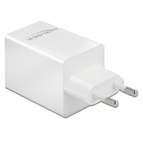 Delock USB GaN Charger USB Type-C™ PD 3.0 and USB Type-A with 48 W