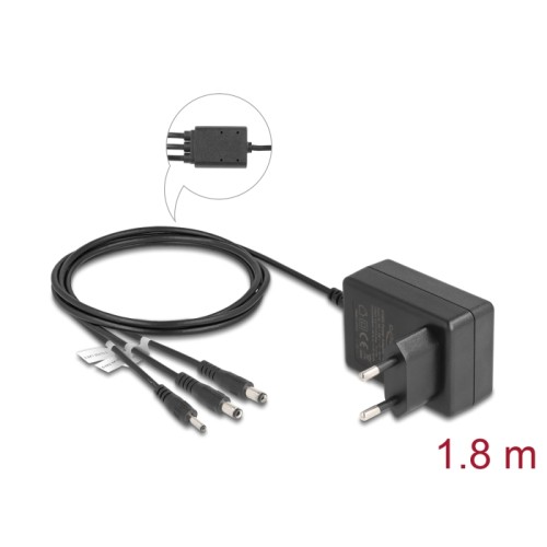 Delock External Power Supply 5.0 V / 2.0 A / 10.0 W DC 3.5 x 1.35 mm, DC 5.5 x 2.1 mm, DC 5.5 x 2.5 mm