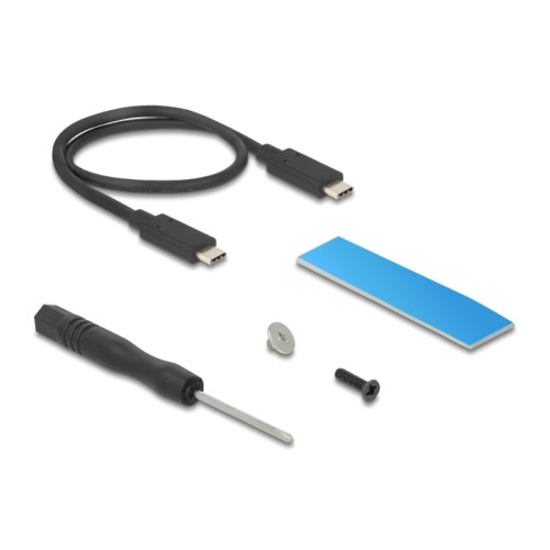 Delock External Enclosure for M.2 NVMe PCIe SSD with SuperSpeed USB 20 Gbps (USB 3.2 Gen 2x2) USB Type-C™ female