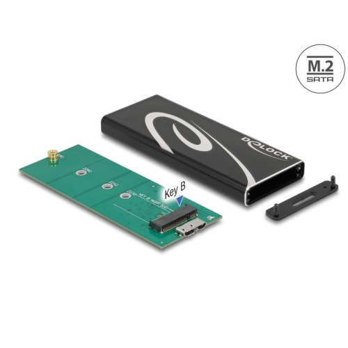 Delock External Enclosure SuperSpeed USB for M.2 SATA SSD Key B