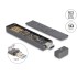 Delock External Enclosure for M.2 NVME PCIe SSD or SATA SSD with USB 10 Gbps Type-A male