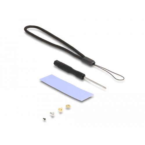 Delock External Enclosure for M.2 NVME PCIe SSD or SATA SSD with USB 10 Gbps Type-A male