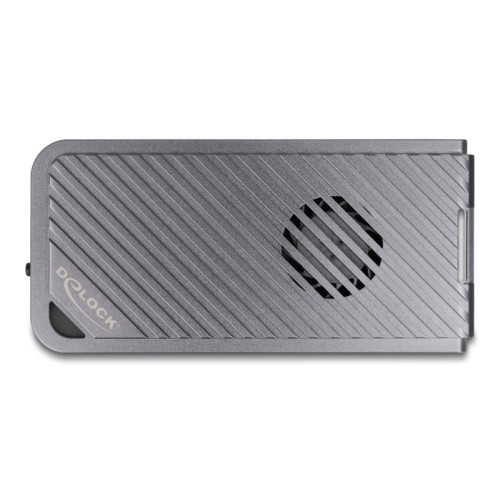 Delock USB 40 Gbps Enclosure for 1 x M.2 NVMe SSD in Gaming Style with LED and Fan - tool free
