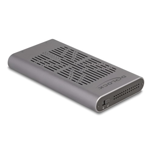 Delock External USB 20 Gbps Enclosure for 2 x M.2 NVMe PCIe SSD with USB Type-C™ female and Clone function