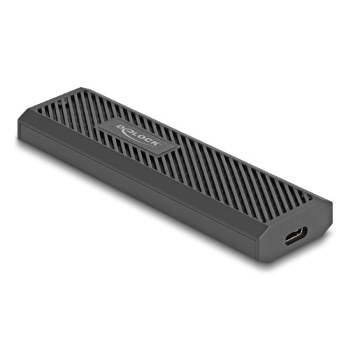 Delock External USB Type-C™ 20 Gbps Combo Enclosure for M.2 NVMe PCIe or SATA SSD - tool free