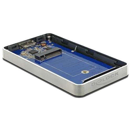 Delock External Enclosure M.2 Key B 42 mm SSD  USB 3.0 Type Micro-B female with encryption function